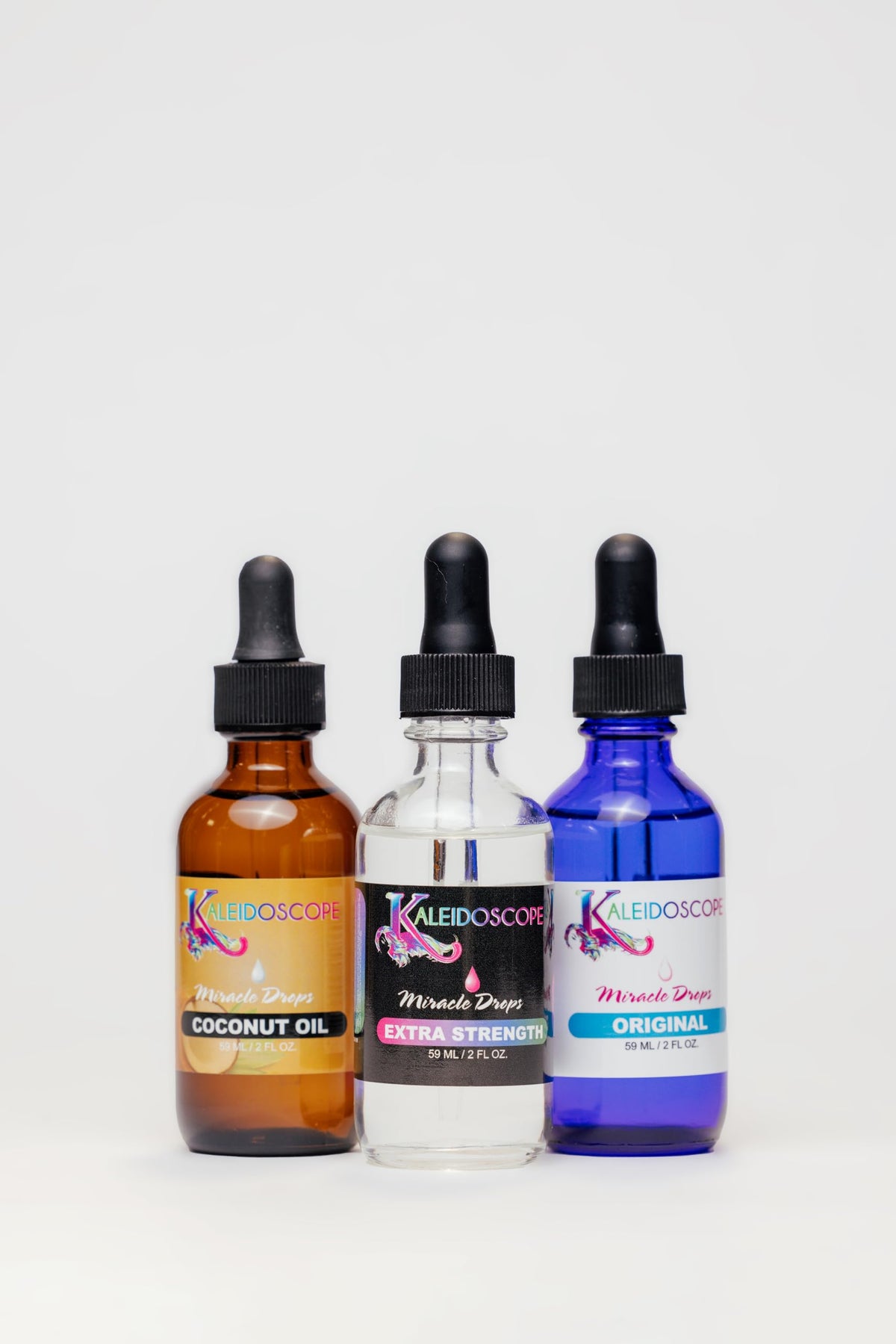 Kaleidoscope Hair Products bottle on bathroom counter in routine, illustrating invigorating scalp care