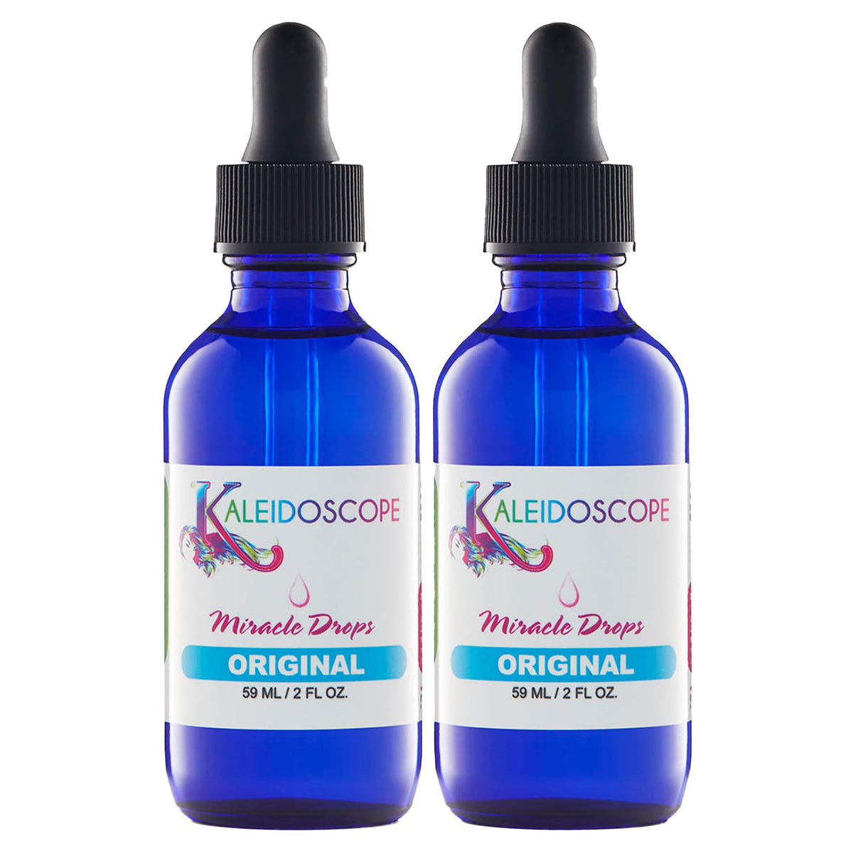 Kaleidoscope Miracle Drops front packaging showing bottle and label for easy identification and benefits