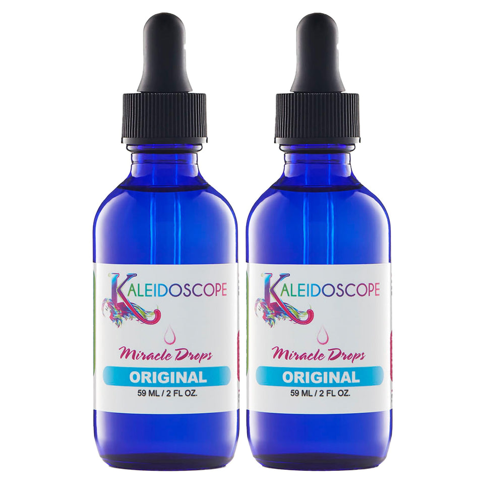 Kaleidoscope Miracle Drops front packaging showing bottle and label for easy identification and benefits