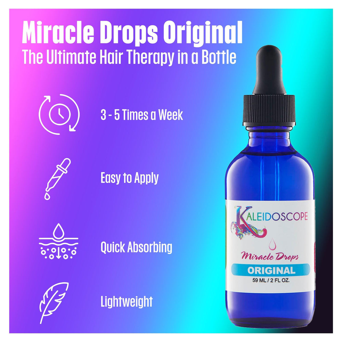 Kaleidoscope scalp application showing targeted massage for refreshed scalp