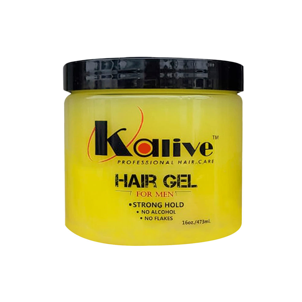 KALIVE 2 STYLE front packaging showing 16 oz jar and branding benefit strong hold