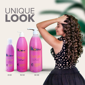 KALIVE 2 STYLE jar on bathroom shelf in styling routine showing everyday convenience