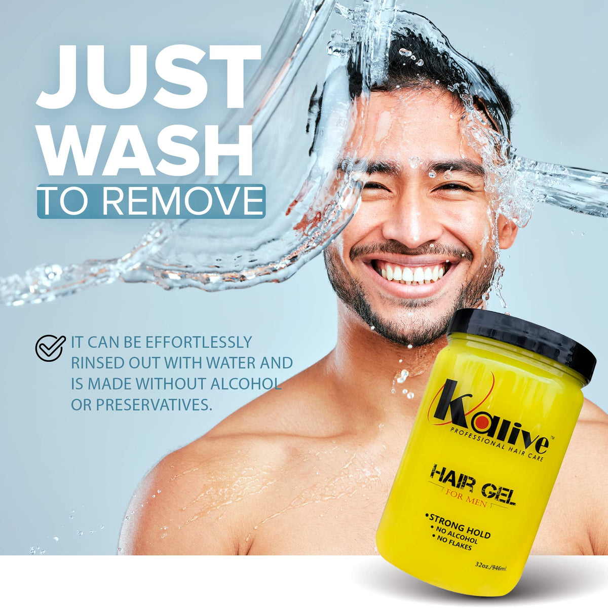 KALIVE 2 STYLE next to a ruler for clear 32 oz size and long-lasting value