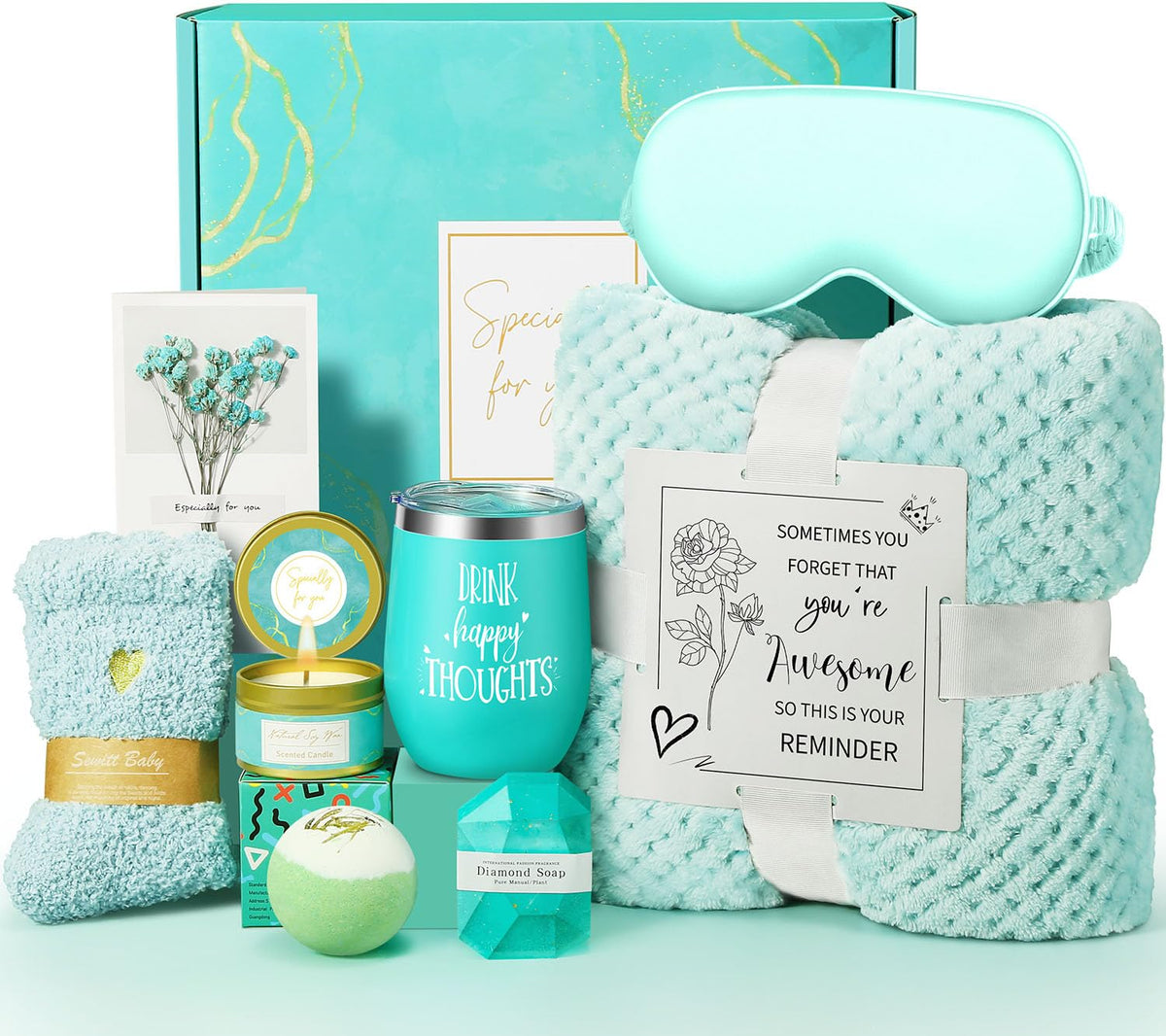 Kalokey front packaging showing full gift basket for a memorable unboxing