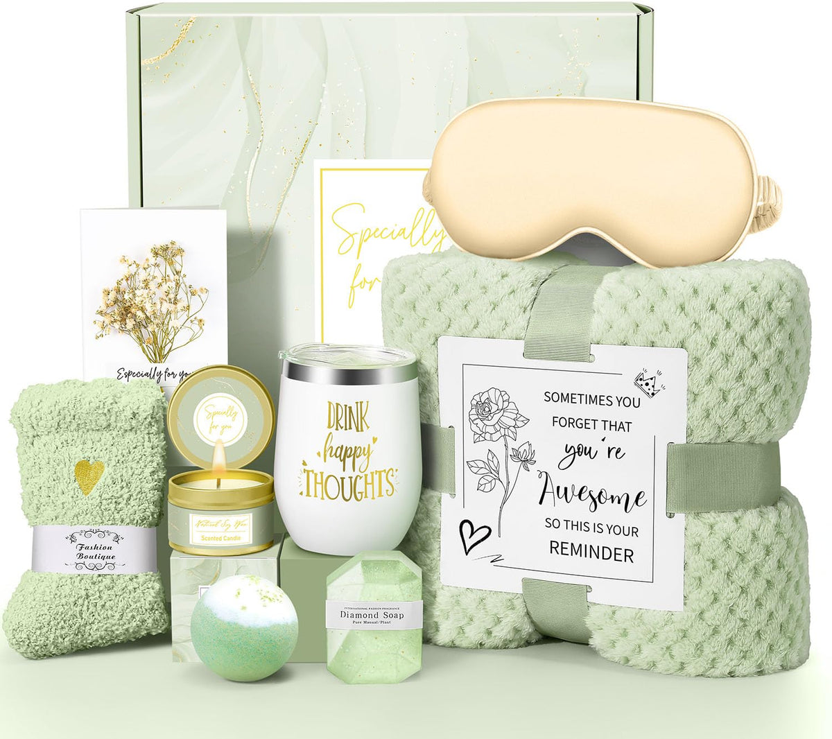 Kalokey gift basket front view showing full set and elegant presentation