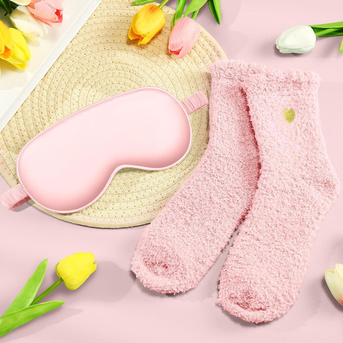 Kalokey basket in cozy living room setting suggesting relaxing self-care