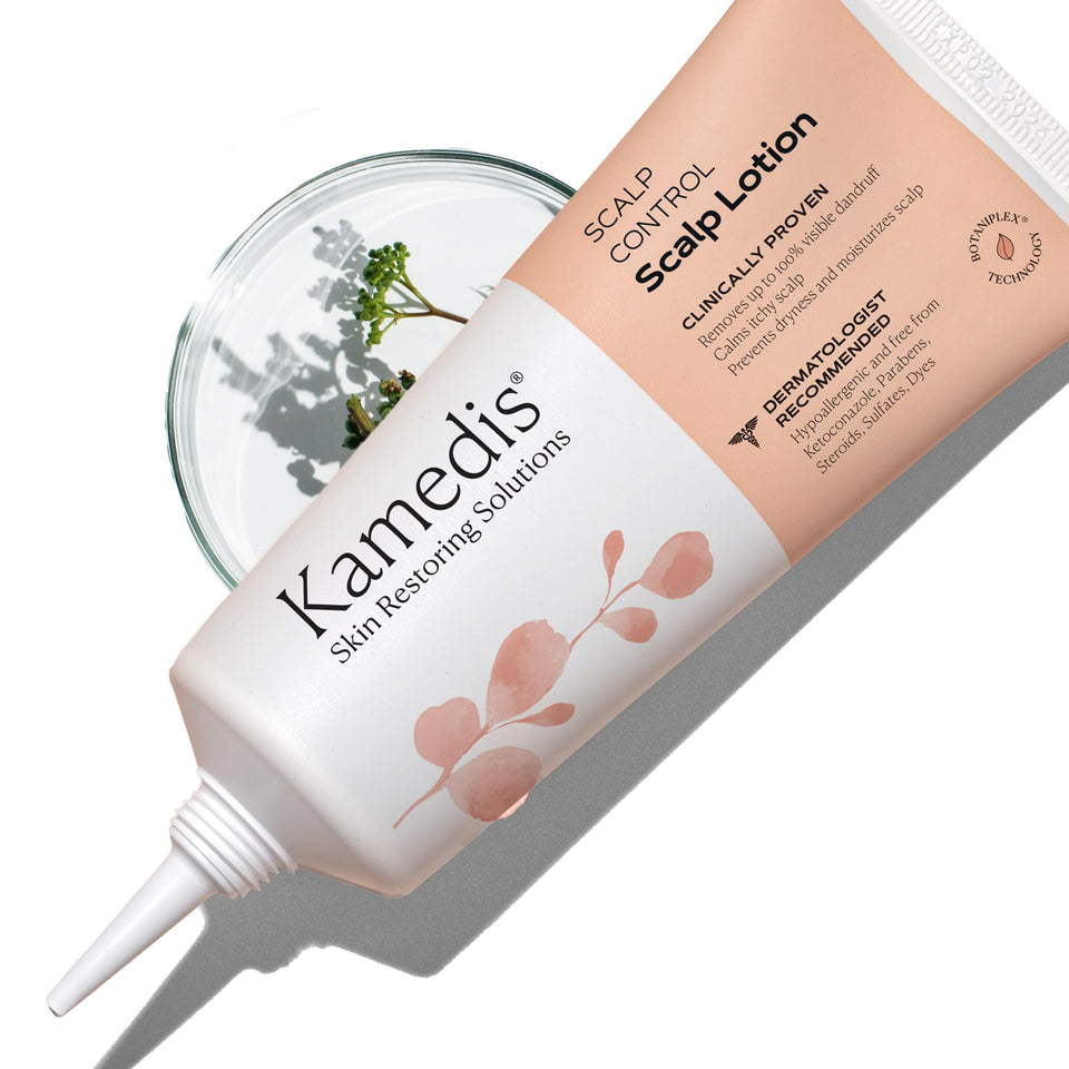 KAMEDIS front packaging showing bottle and benefits