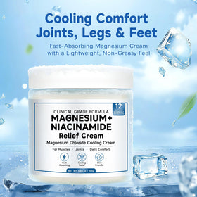Kaminii cream applied on calf demonstrating targeted relief and cooling effect