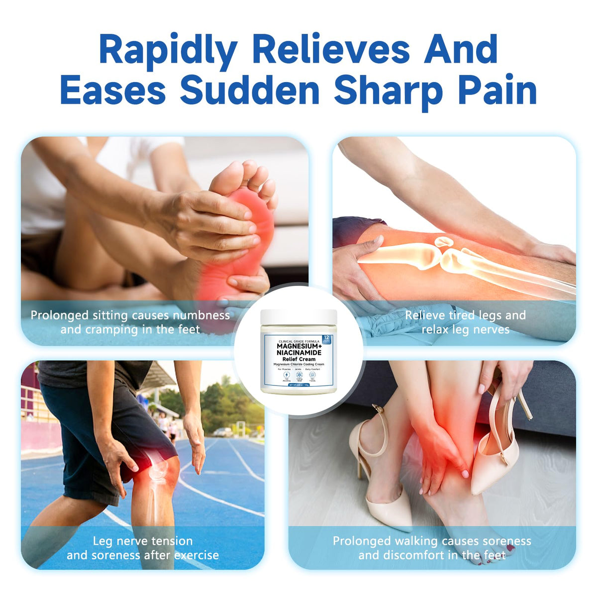 Kaminii used during foot massage illustrating soothing application and comfort