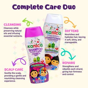 KANICA wet hair detangling before and after for easier combing benefit