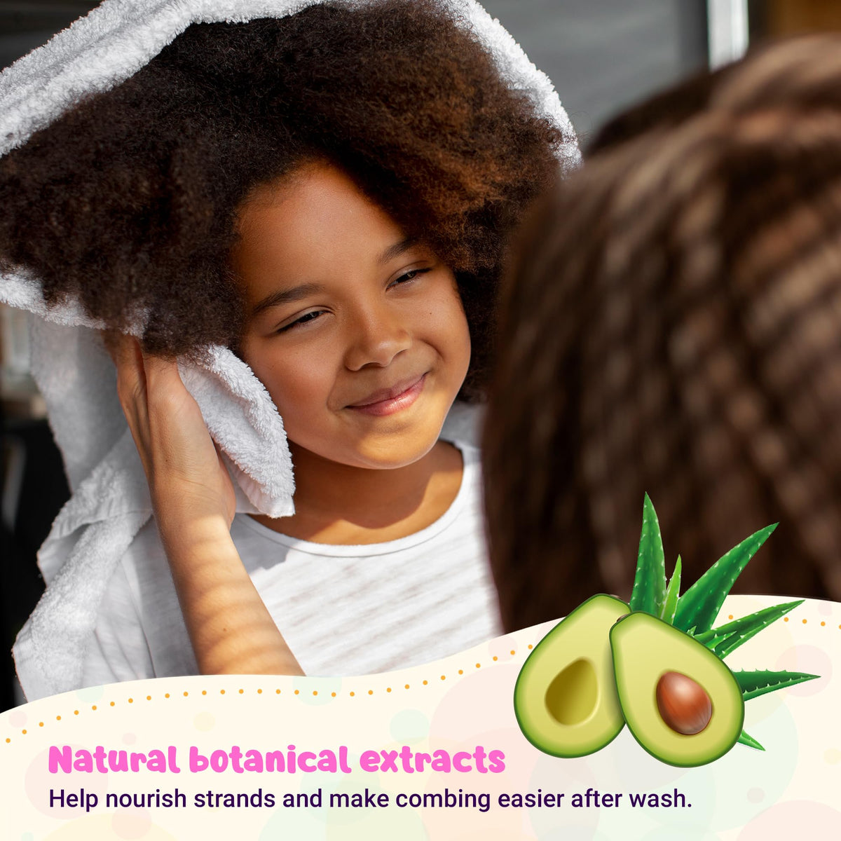KANICA in-use image with child in bathtub indicating gentle daily cleanse