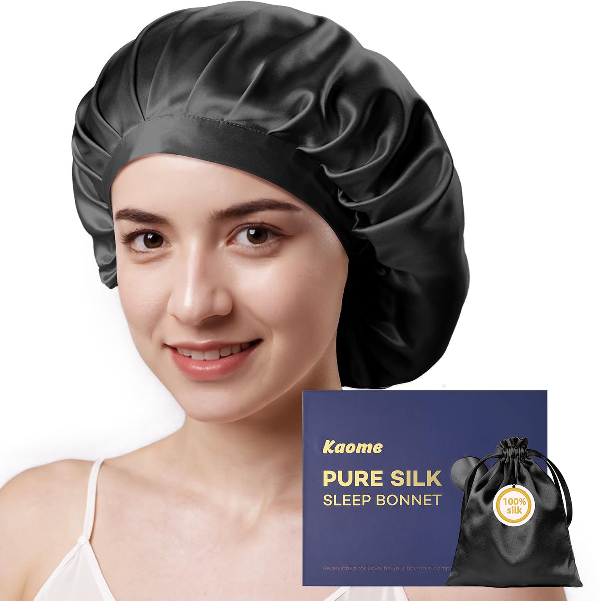 Kaome bonnet front packaging showing sleek black box and product