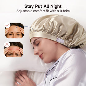 Kaome in use by side sleeper demonstrating non-slip design for overnight wear