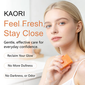 Kaori persimmon soap with shea butter ingredient emphasizes nourishing effect