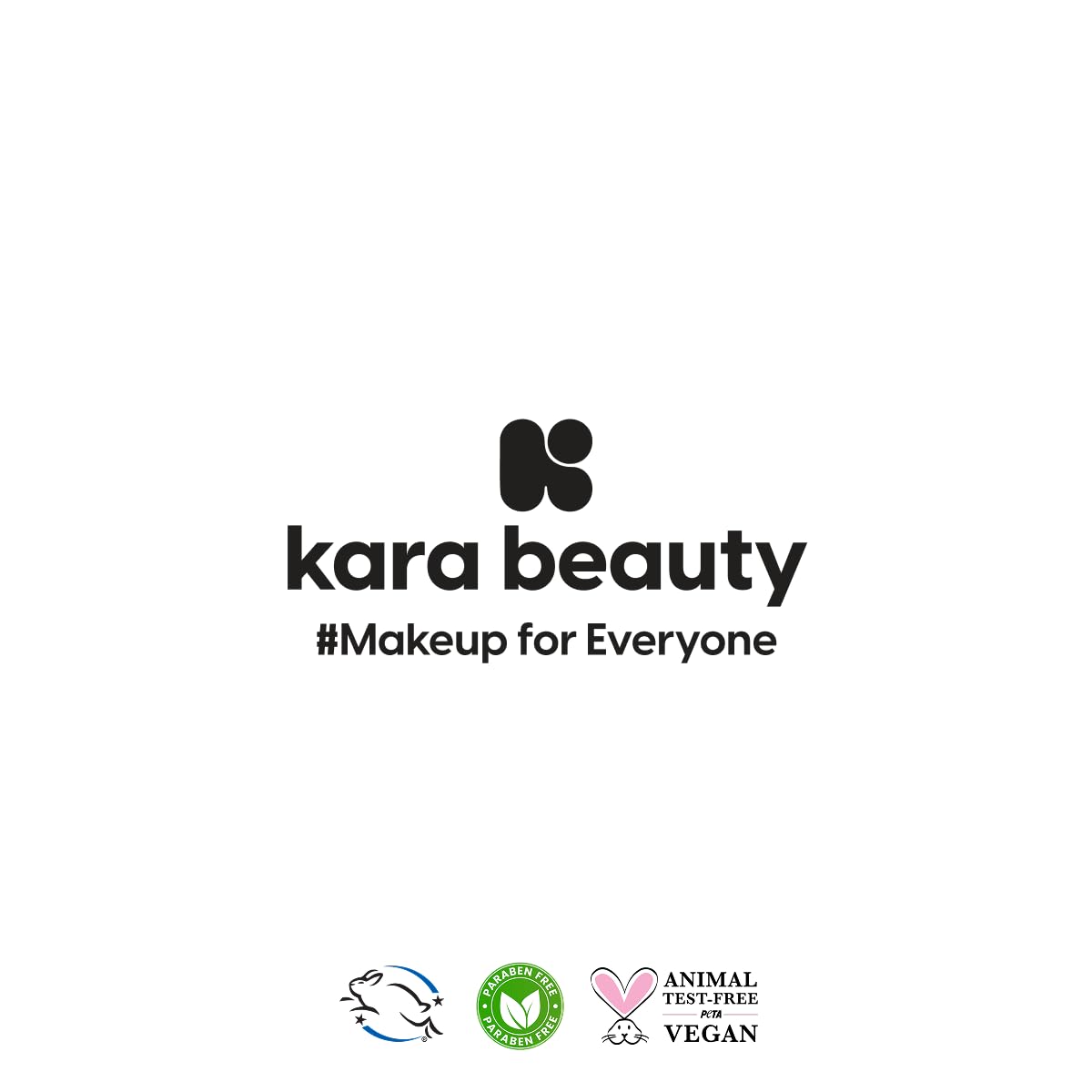 Kara Beauty side view of tin showing festive holiday label