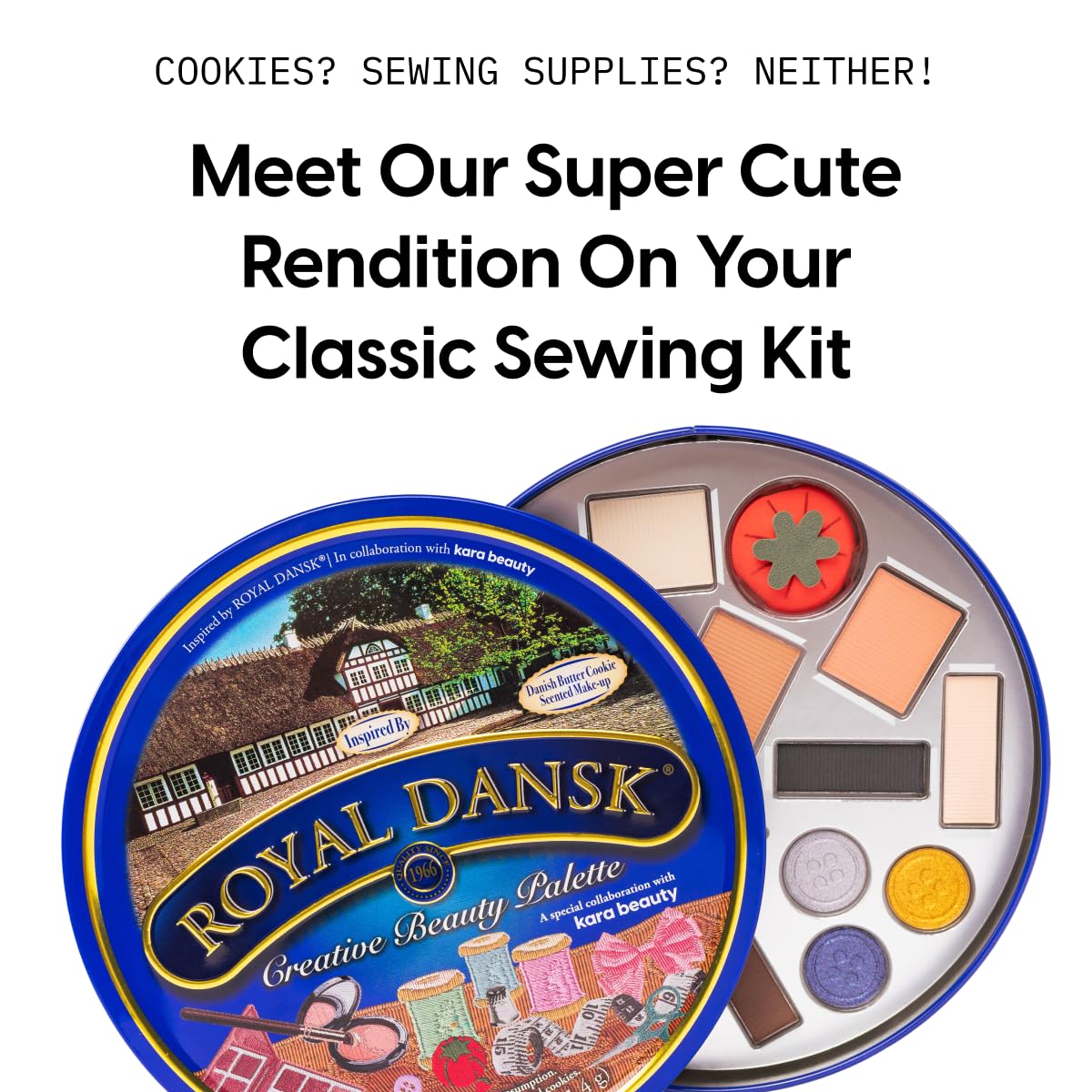 Kara Beauty close-up of shimmer and matte eyeshadow texture