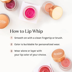 Kari Gran applying Lip Whip with fingertip for easy precise application