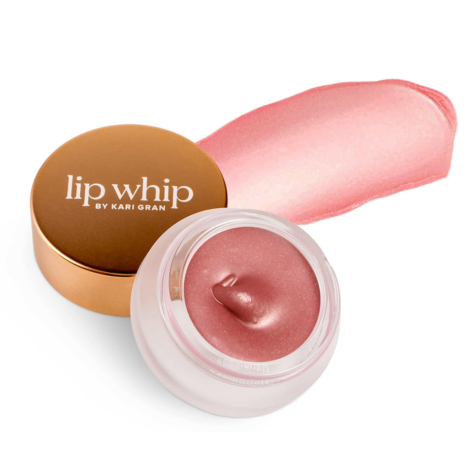 Kari Gran Lip Whip front jar showing sleek packaging and nourishing gloss