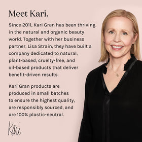 Kari Gran Lip Whip with organic oils and beeswax ingredients for hydration