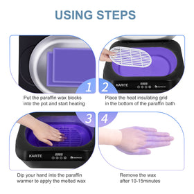 Karite auto-open lid action revealing quicker readiness and reduced heat loss