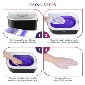 Karite bath in use with foot dipped showing full coverage comfort