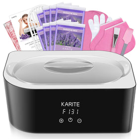 Karite paraffin machine front view showing compact design and easy setup