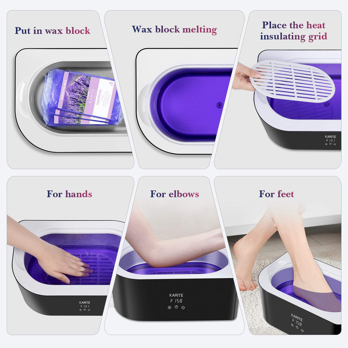 Karite product staged in home spa setting showing relaxing convenience
