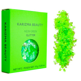 KARIZMA hairline application showing neon glitter accent and dimensional shine