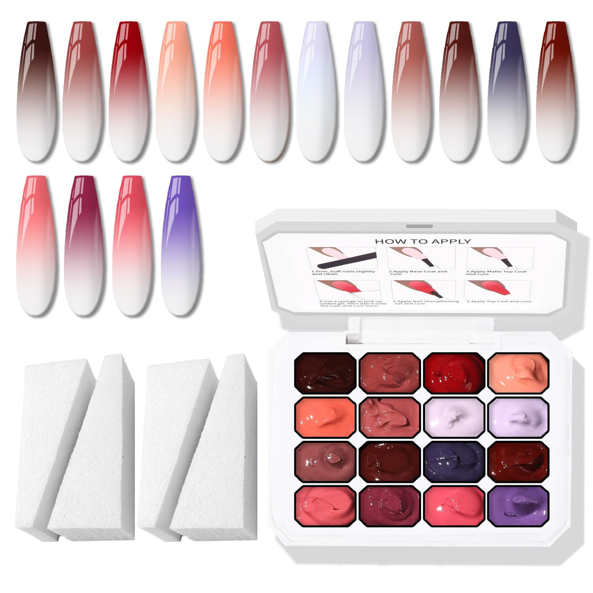 Karroy front packaging showing 16 colors and easy ombre benefits
