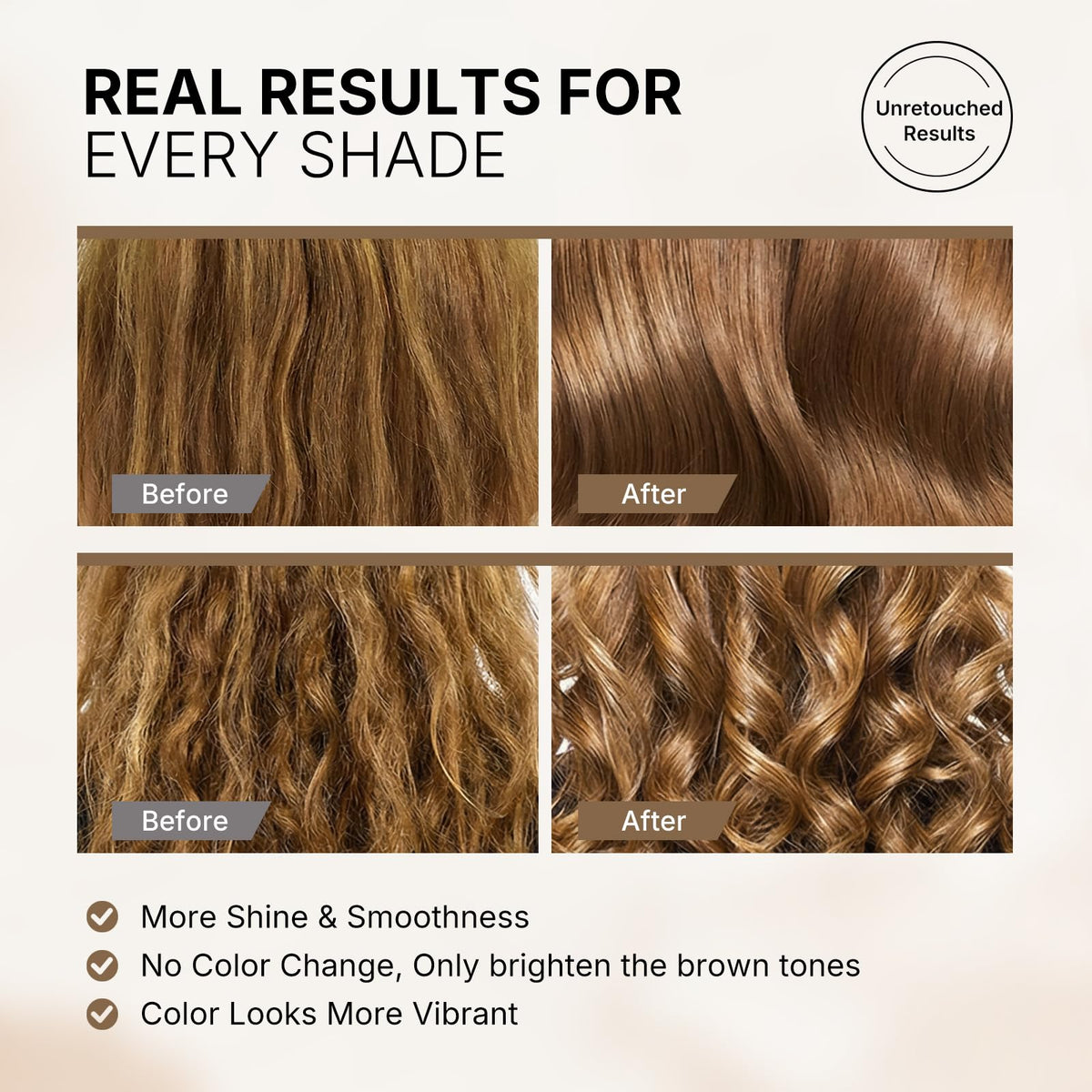 Karseell applied on damp hair demonstrating easy at-home refresh and coverage