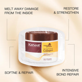 Karseell applying mask to wet hair for easy deep conditioning