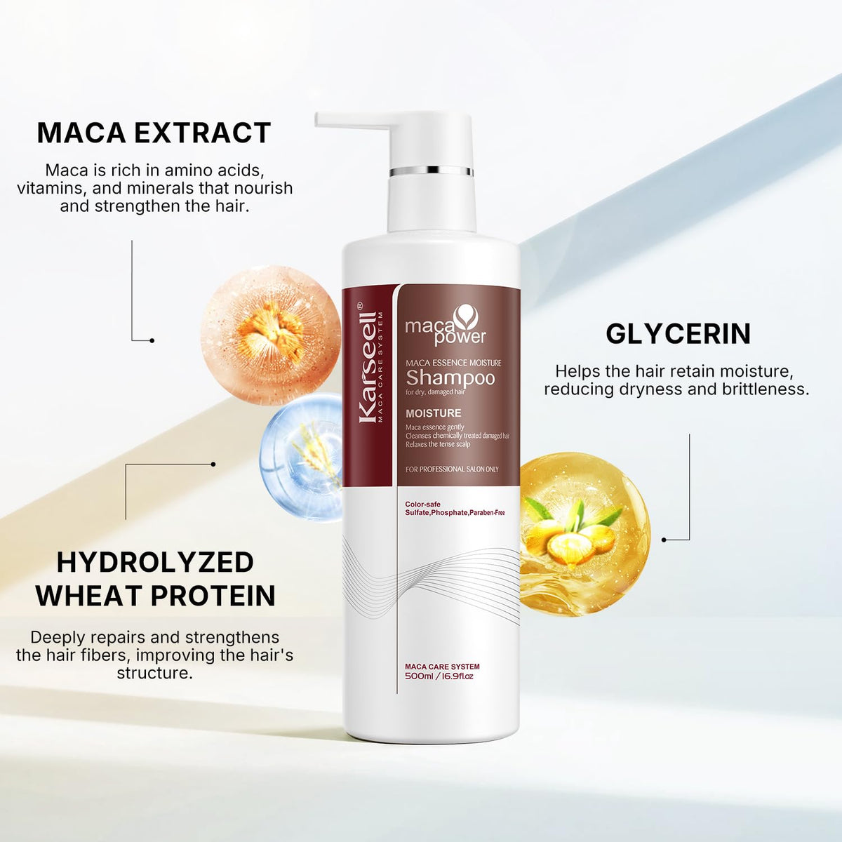 Karseell back label with ingredients and directions for easy, informed use