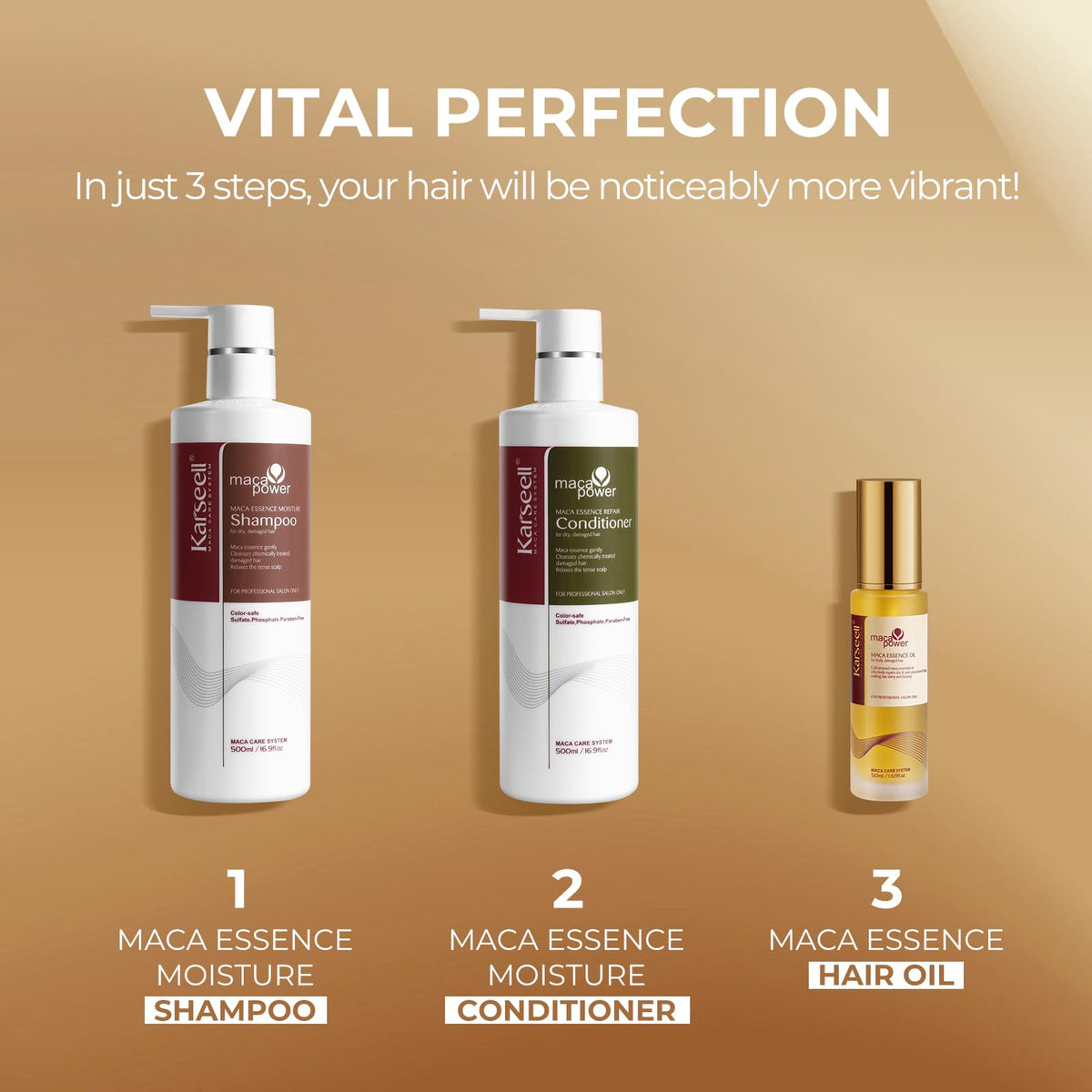 Karseell hair oil dropper detail for lightweight shine