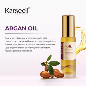 Karseell in-use applying mask on blonde hair, improves tone and softness