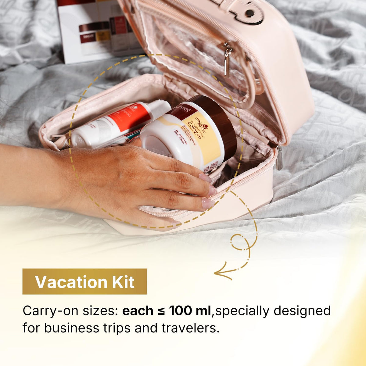 Karseell lifestyle beach hotel bathroom displays easy travel styling benefit