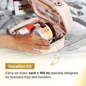 Karseell lifestyle beach hotel bathroom displays easy travel styling benefit