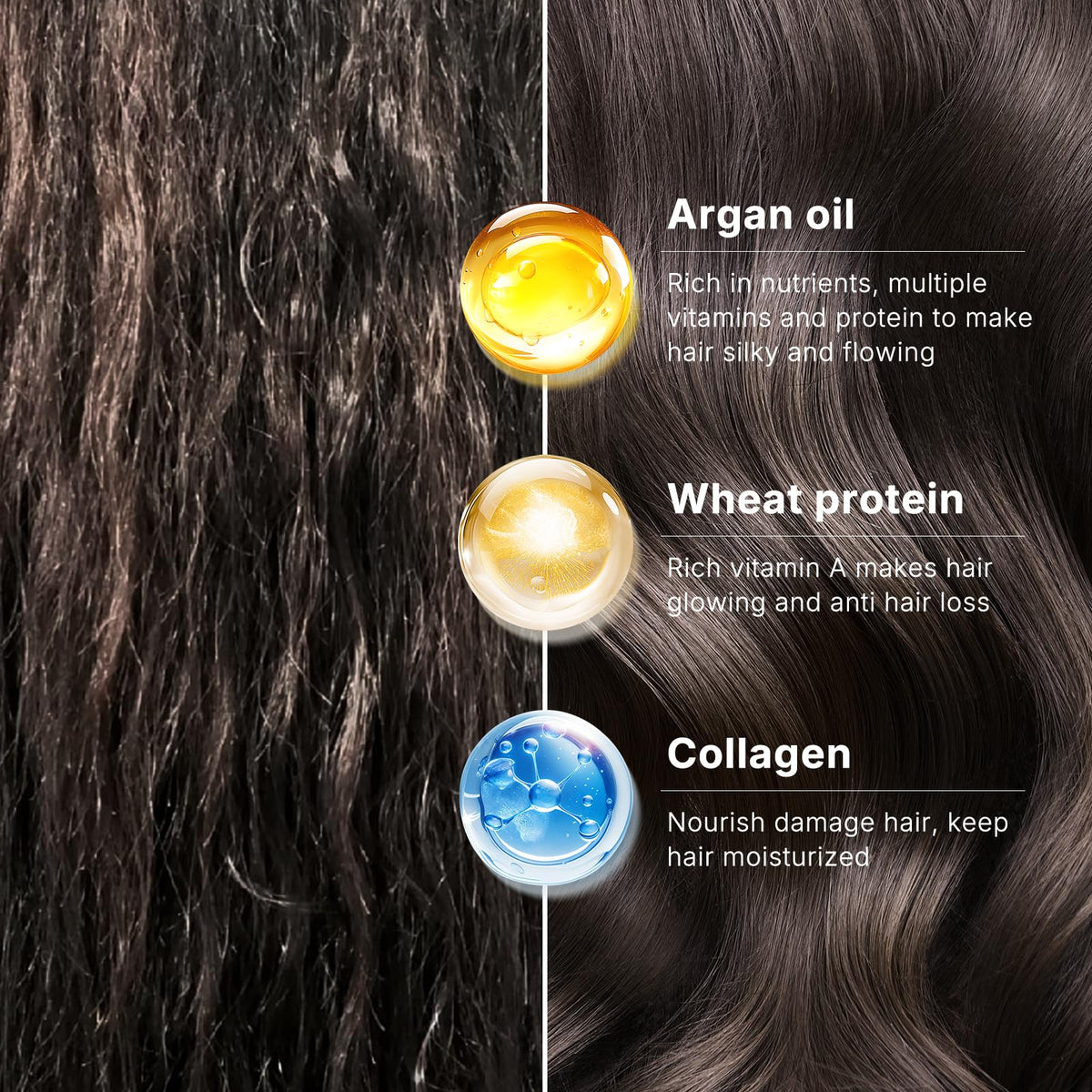 Karseell mask cream texture on spoon showing rich conditioning formula