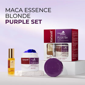 Karseell mask texture close-up showing violet cream, aids brass-neutralizing