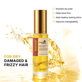 Karseell oil texture close-up showing lightweight, non-greasy finish for fast absorption