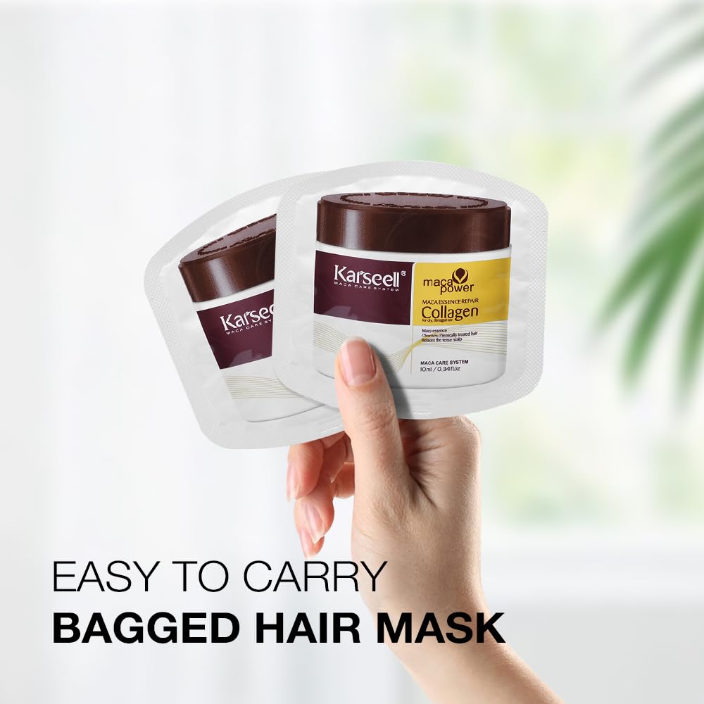 Karseell visible before and after smoothing benefit on damaged hair