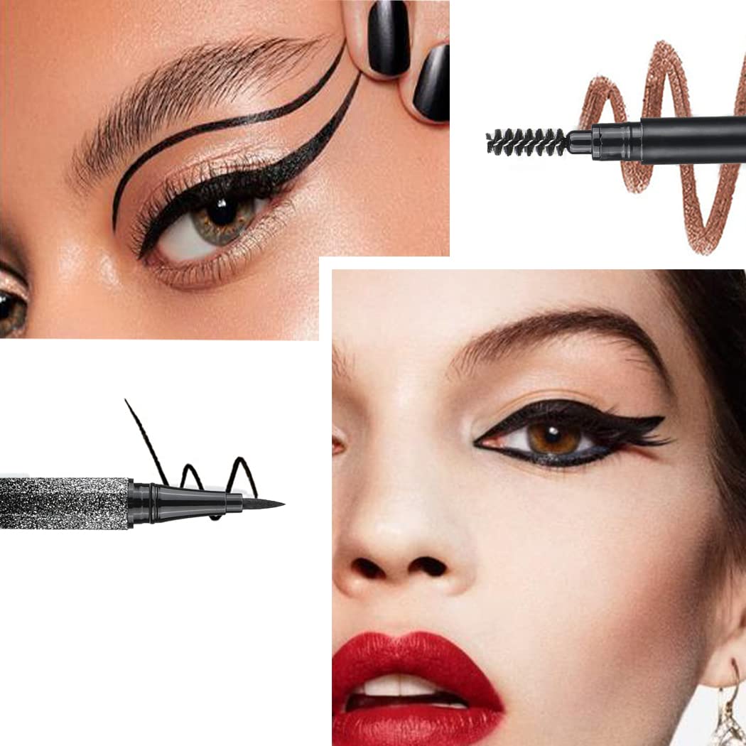 KARUIZI eyebrow powder pencil and eyeliner arranged to define brows and eyes