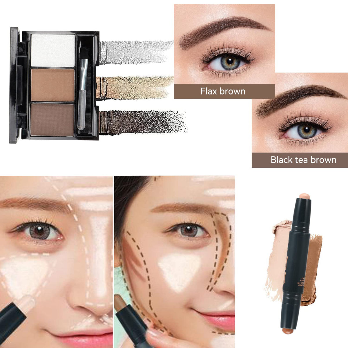 KARUIZI foundation and highlighter stick close-up demonstrating blendable texture