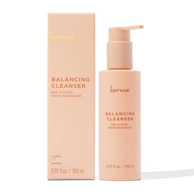 Karuna front packaging showing cleanser and gentle benefit