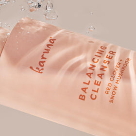 Karuna ingredients display with hyaluronic and snow mushroom benefit