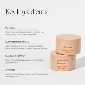 Karuna magnolia and shea ingredients shot highlighting soothing benefit