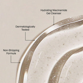 Karuna gel texture close-up highlighting hydration benefit