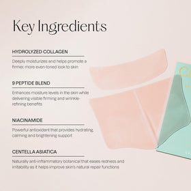 Karuna two-piece masks laid flat showing shape for full neck and décolletage coverage