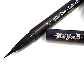 Kat Von D liner held in hand illustrating full-size scale and easy grip