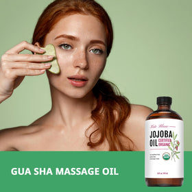 Kate Blanc Cosmetics used with gua sha tool demonstrating smooth glide and nourishment