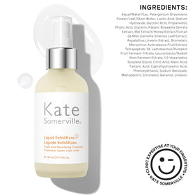 Kate Somerville clinic shelf display reinforcing professional formulation origin